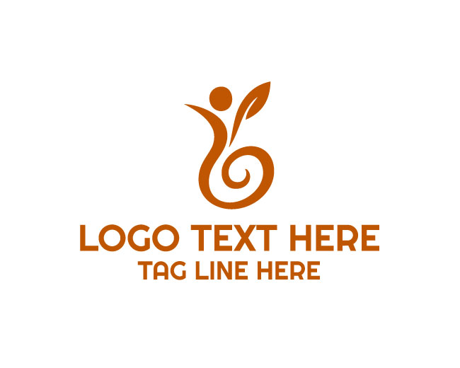 Wellness Human Abstract Logo