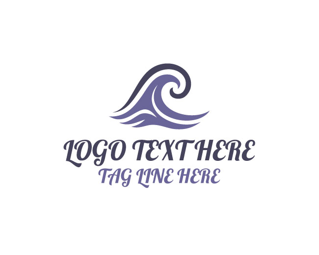 Water Wave Modern Logo