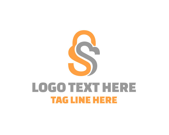 Secure Padlock Letter S Logo