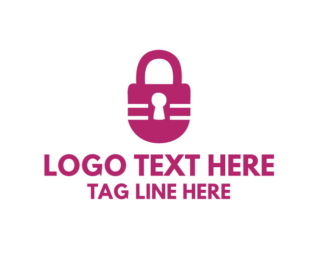 Padlock Minimal Logo