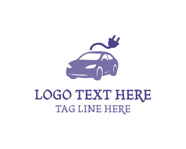 Electric Car Plug Logo