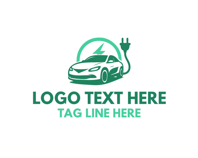 Electric Car volt Logo