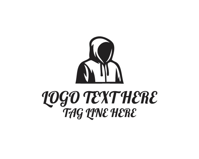 Minimal Hoodie Logo SVG