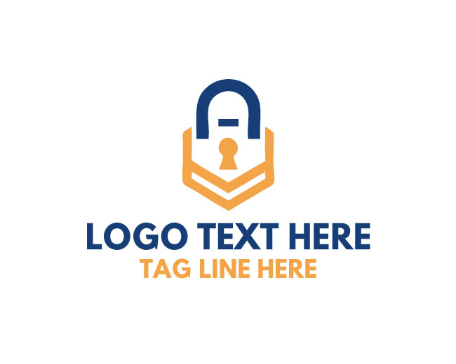 Verification Padlock Design logo