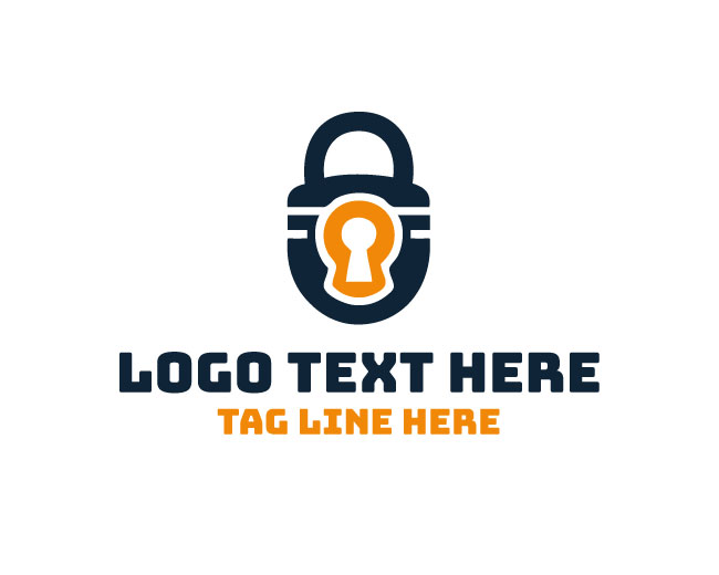 Vault Security Padlock Logo