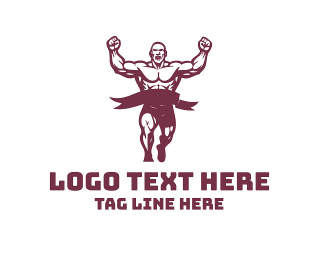 Marathon Body builder Run Logo