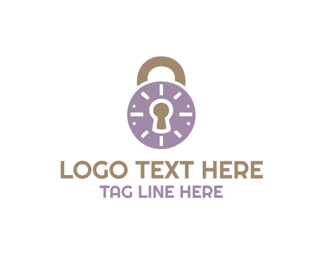 True Simple Padlock Logo