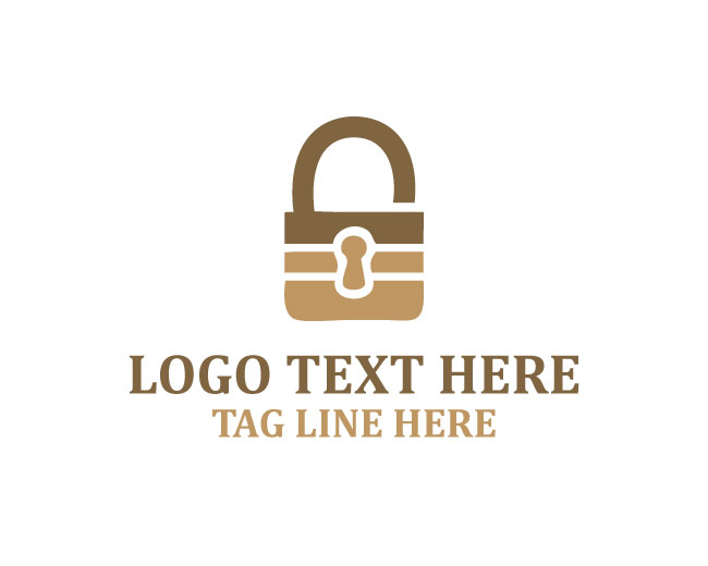  Soft Simple Padlock Logo