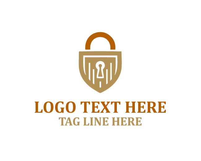 Shield Padlock Logo