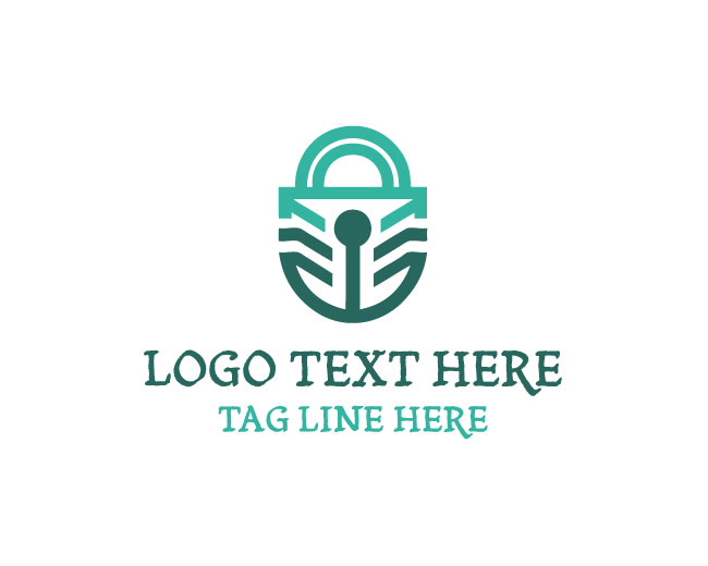Minimal Padlock Logo