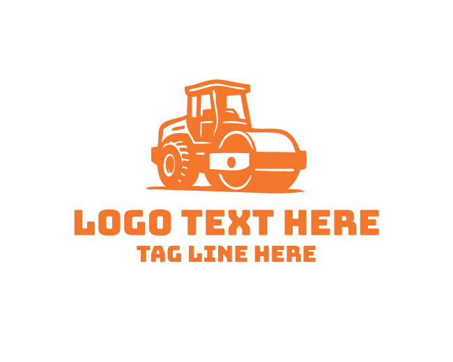 Minimal Road Roller Logo