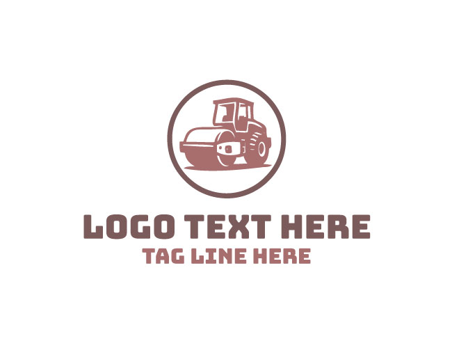  Road Roller Logo Simple Design