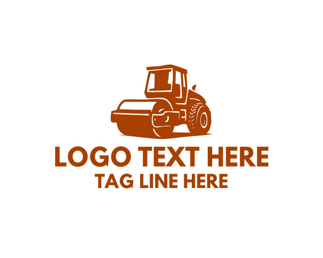  Road Roller Logo Basic Style