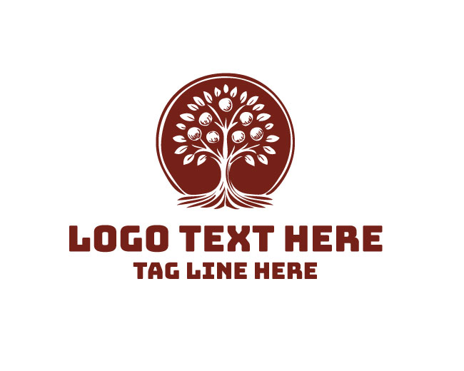 Apple Orchard Tree Logo