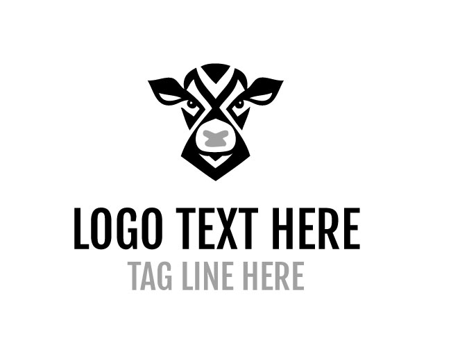 Baby Cow Head Logo