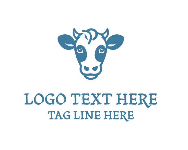 Baby Cow Minimal Logo