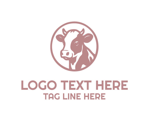 Baby Cow Circle Logo