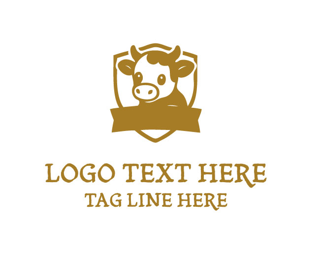 Baby Cow Round Logo