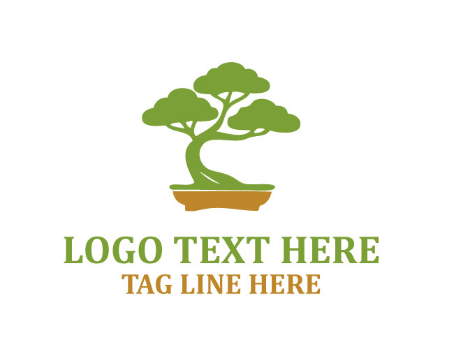 Bonsai Tree Logo Elegant Design