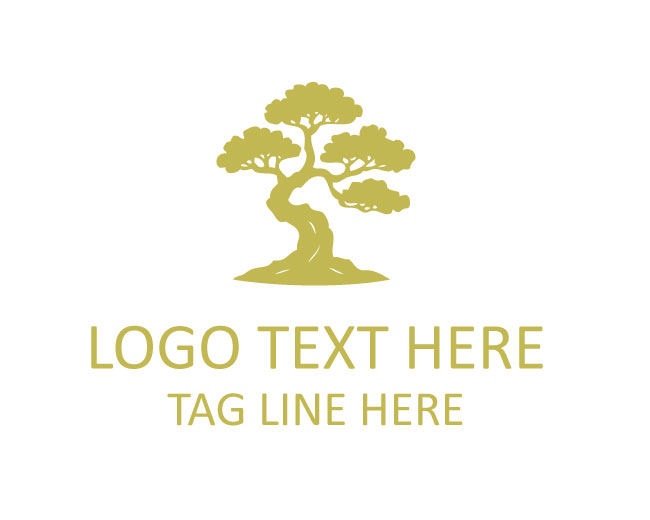 Bonsai Tree Logo Modern Style