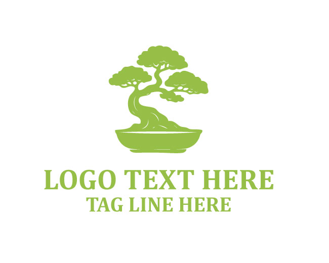  Bonsai Tree Logo Minimal Icon