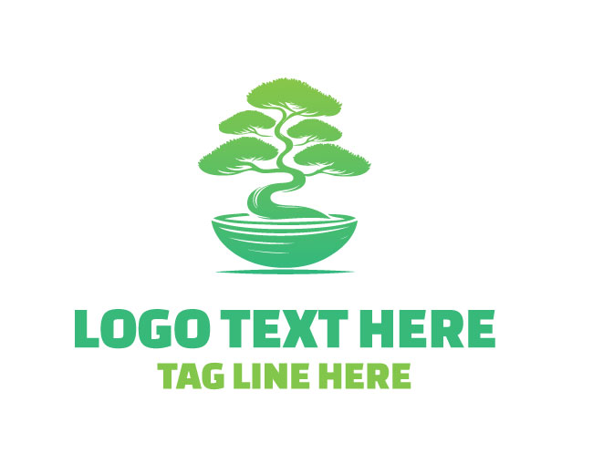 Bonsai Tree Logo Clean Icon