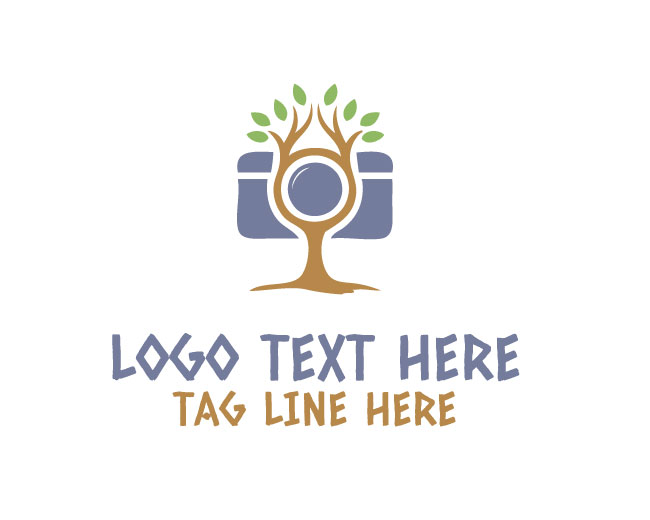 Photography Tree Logo Minimal Concept
