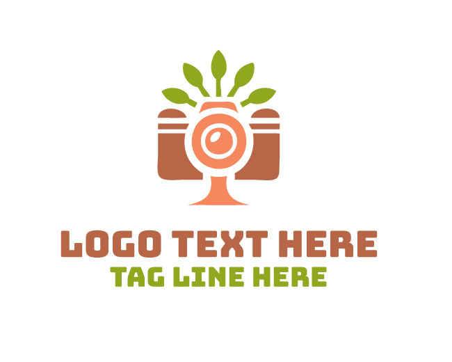 Photography Tree Logo Minimal Form