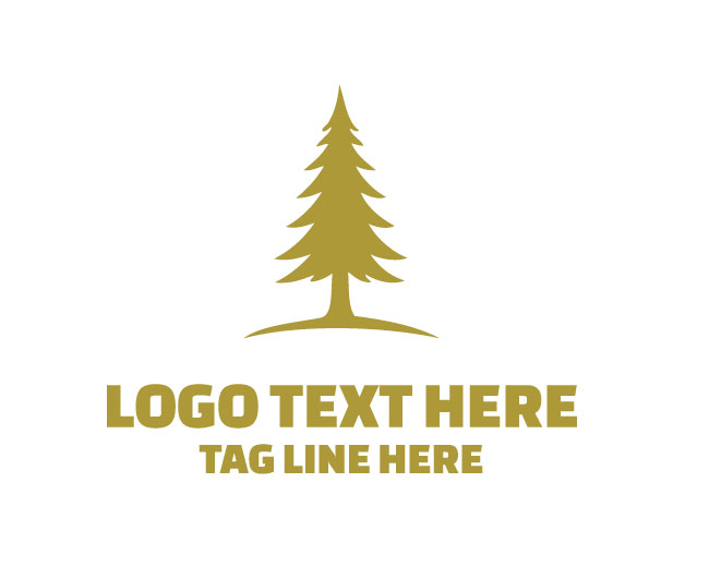 Pine Tree Logo Simple Design