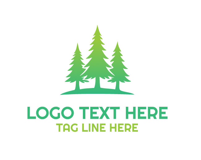 Pine Tree Logo Clean Design