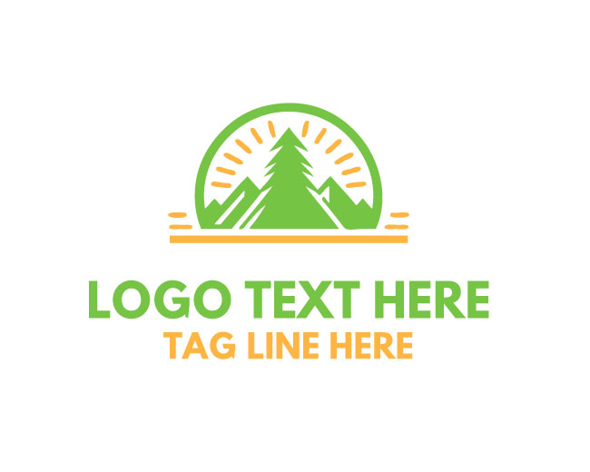 Pine Tree Logo Simple Nature