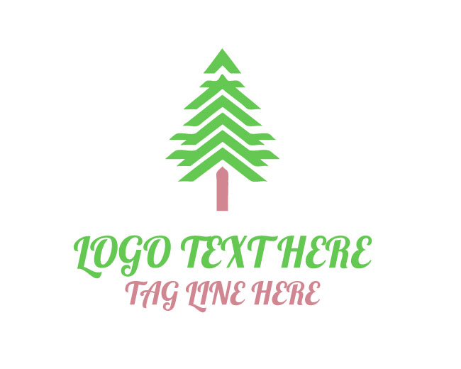  Pine Tree Logo Simple Forest