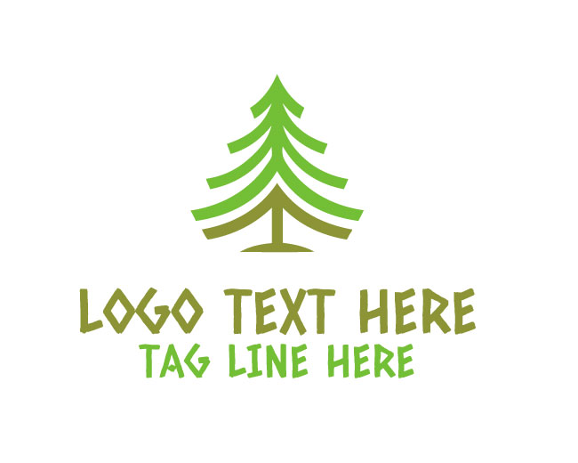 Pine Tree Logo Clean Forest