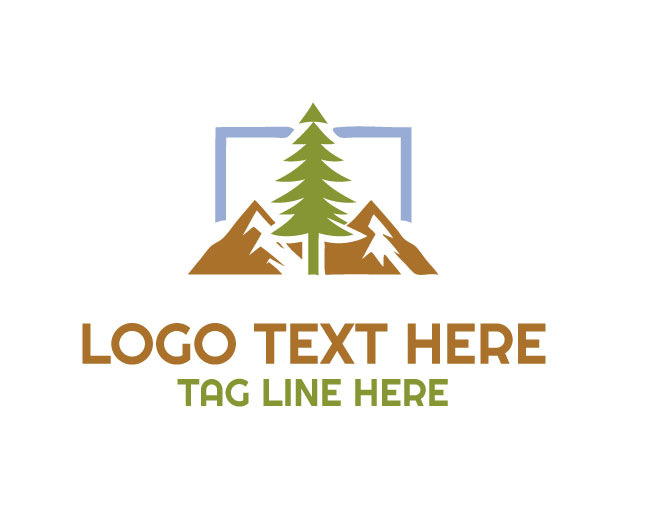 Pine Tree Logo Simple Outdoor