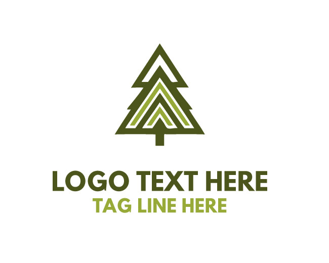 Pine Tree Logo Simple Nature Icon