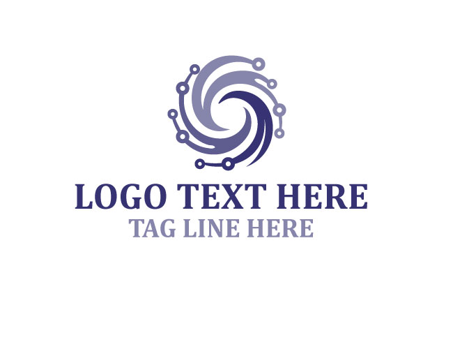 Digital Core Swirl Logo