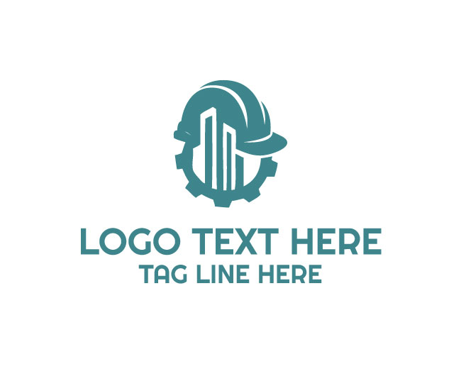 Construction Helmet Minimal Logo