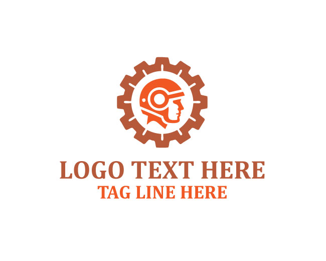 Construction Helmet Gear Logo