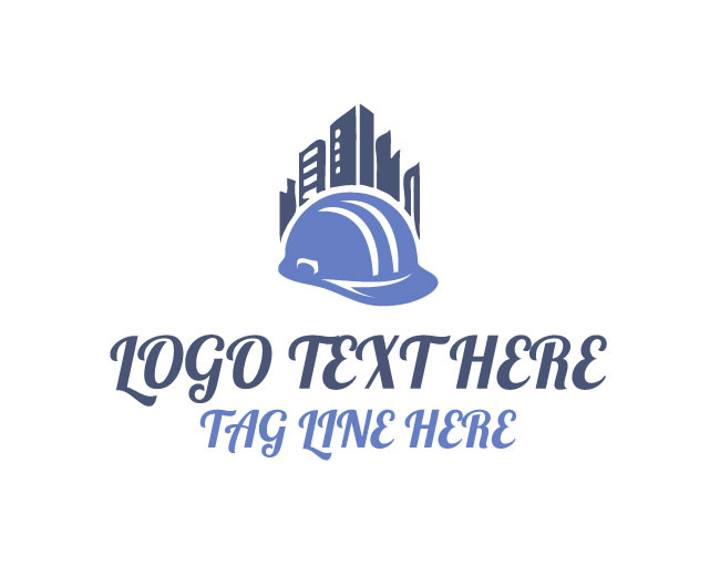 Construction Helmet Engineering Logo