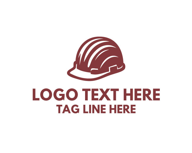 Construction Helmet Industrial Logo