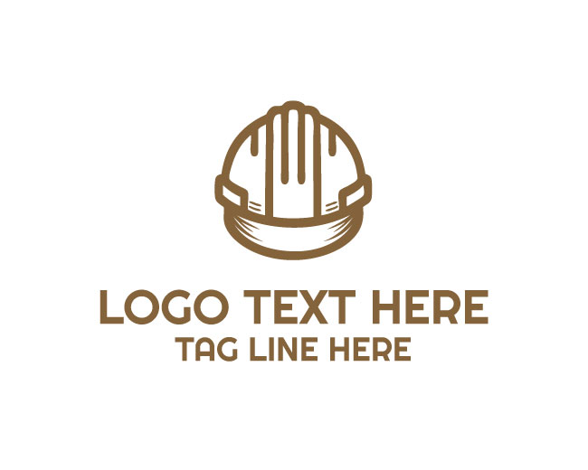 Construction Helmet Simple Logo