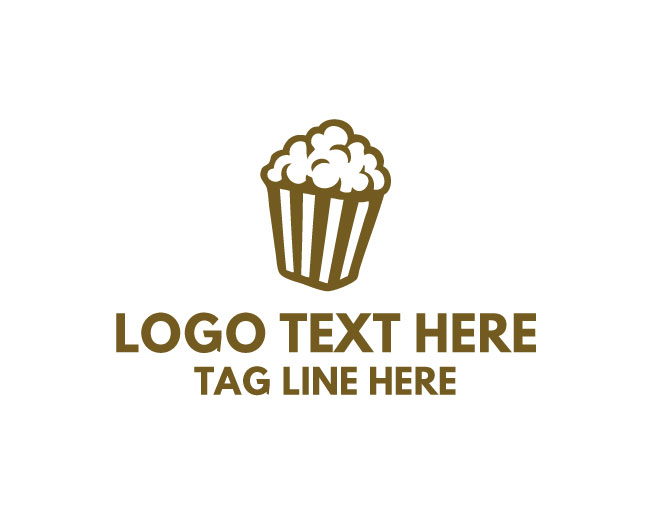 Popcorn Minimal Logo