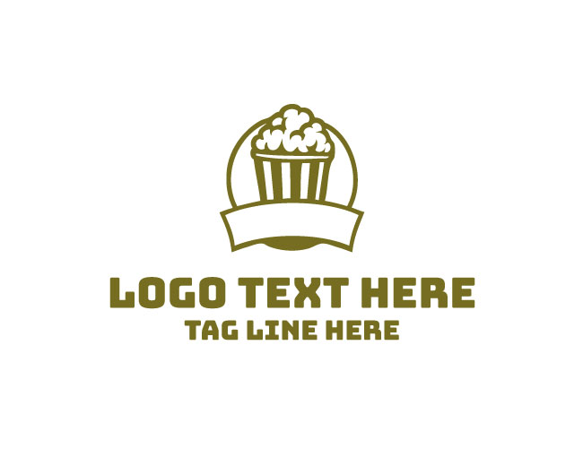 Popcorn Badge Logo
