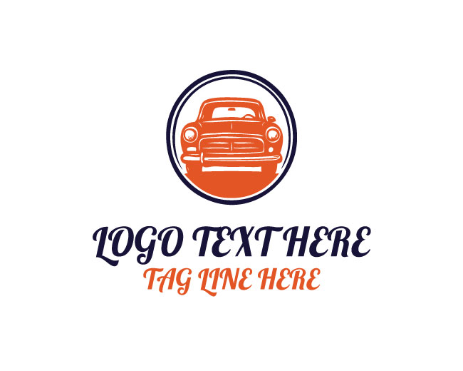 Vintage Car Garage Logo