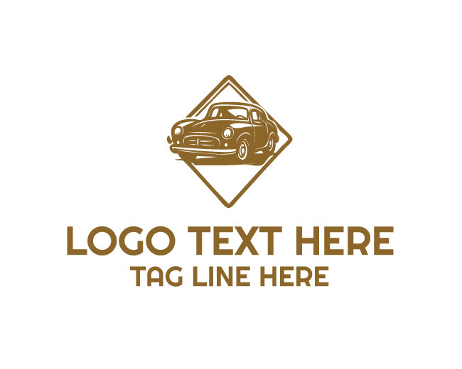 Vintage Car Icon Logo