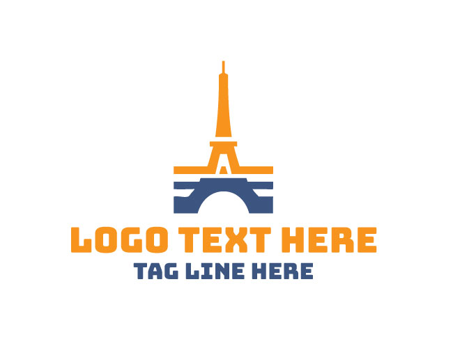Eiffel Tower Camera Logo Simple Design