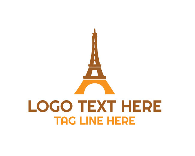 Eiffel Tower Logo Minimal Style