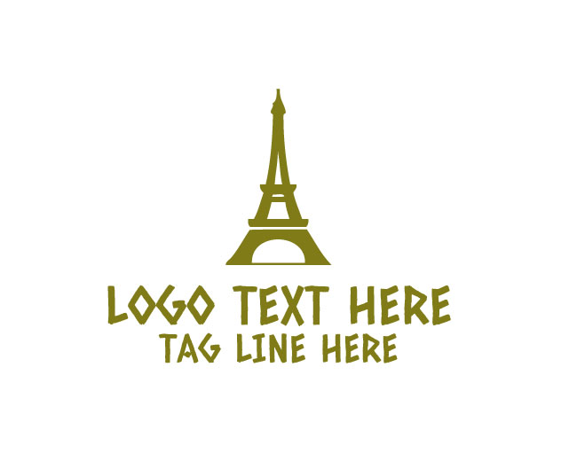 Eiffel Tower Logo Clean Design