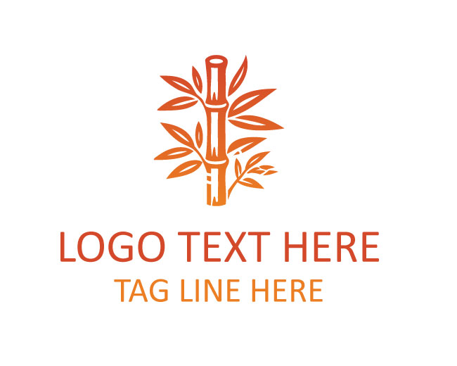 Bamboo Organic Leaf Logo
