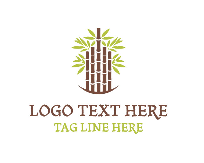 Bamboo Leaf Nature Logo